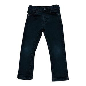 George Jeans Boys 4T Black Straight Leg Stretch Cotton Blend Adjustable Waist